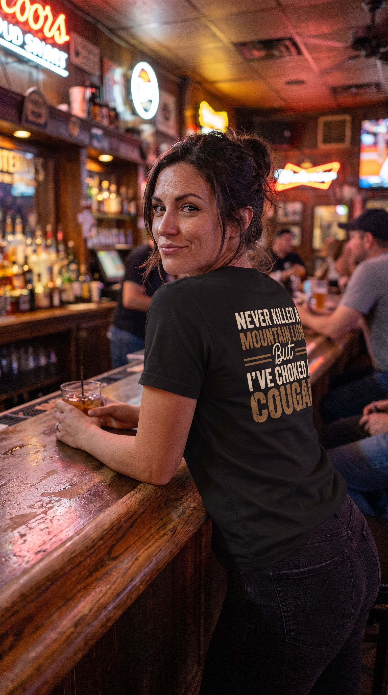 Never Killed a Mountain Lion But I've Choked a Cougar | Funny Outdoor Tee