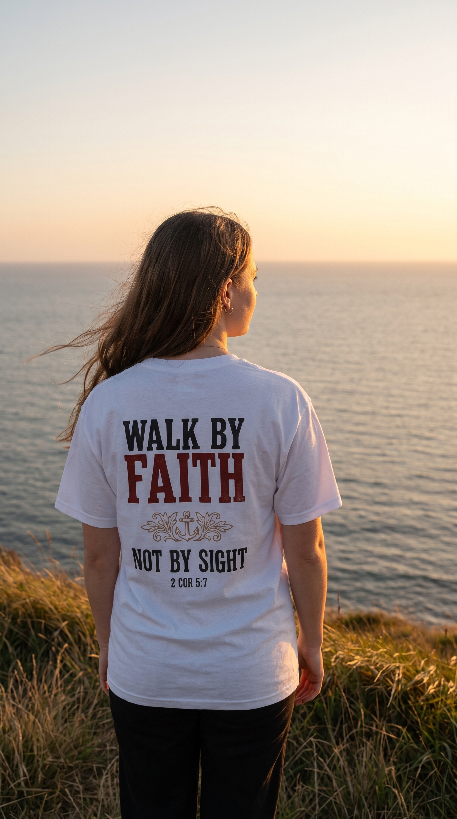 Walk by Faith | 2 Cor 5:7 | Christian Faith Tee
