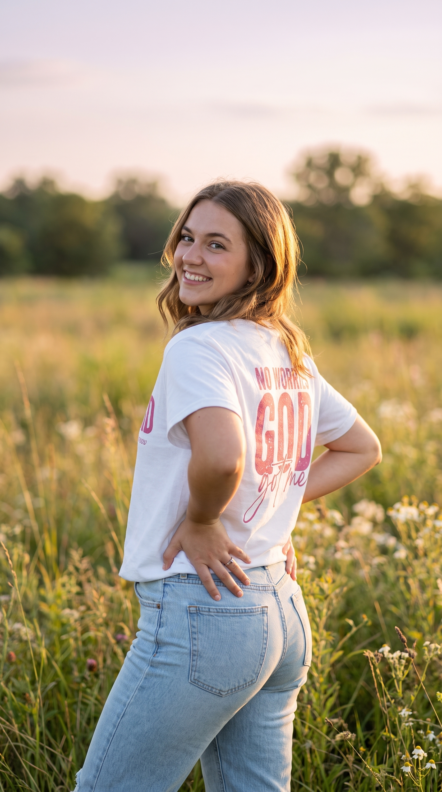 Unafraid | God Got Me | Pink Faith Tee